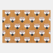 Feuille De Papier Cadeau Bowling Thème Anniversaire Personnalisé (Devant)