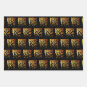 Feuille De Papier Cadeau Boxer Graphisme Word Art (Devant)