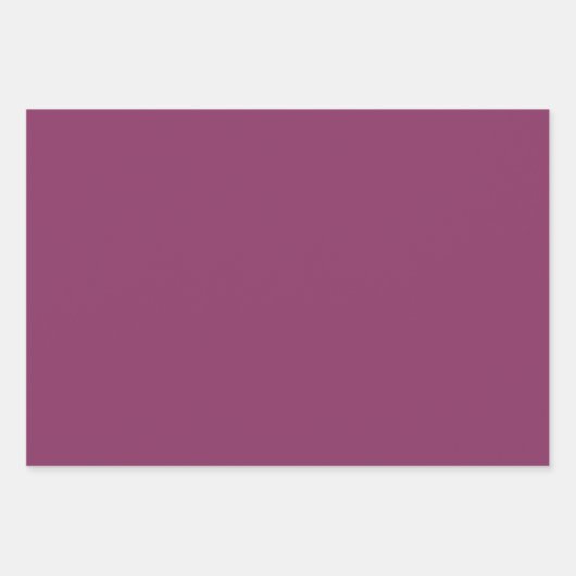 Feuille De Papier Cadeau Boysenberry couleur solide (Devant 3)