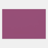 Feuille De Papier Cadeau Boysenberry couleur solide (Devant)