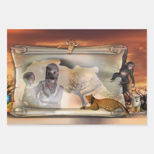 Feuille De Papier Cadeau Bracelet en daim (Devant 2)