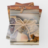 Feuille De Papier Cadeau Bracelet en daim (En situation)