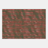 Feuille De Papier Cadeau Bracelets de verre doré rouge (Devant 2)