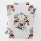 Feuille De Papier Cadeau Brahman américain (En situation)