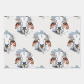 Feuille De Papier Cadeau Brahman américain (Devant)