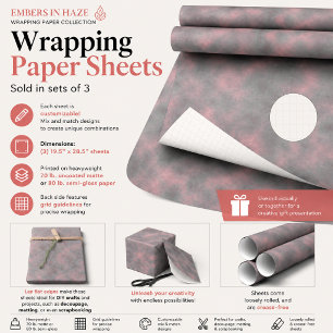 Feuille De Papier Cadeau Braises dans la brume