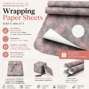 Feuille De Papier Cadeau Braises dans la brume