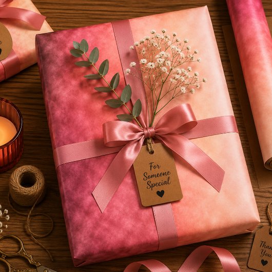 Feuille De Papier Cadeau Braises de Roselight