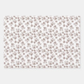Feuille De Papier Cadeau Branches de pin Cône de pin Rustique (Devant 2)