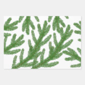 Feuille De Papier Cadeau branches de sapin de Noël (Devant 3)