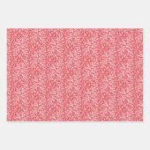 Feuille De Papier Cadeau Branches généreuses Rouge et blanc Photo Noël (Devant 2)