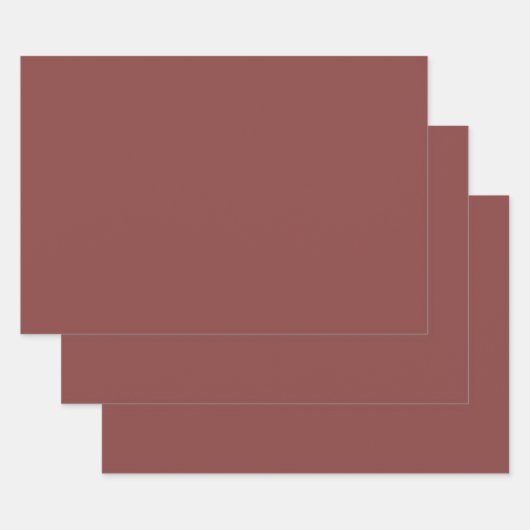 Feuille De Papier Cadeau Brandy (couleur solide) (Lot)