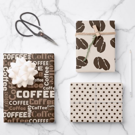 Feuille De Papier Cadeau Brew & Bean 3 (Recto)