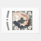 FEUILLE DE PAPIER CADEAU BRIDE ET GROUPE (Devant 3)