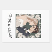 FEUILLE DE PAPIER CADEAU BRIDE ET GROUPE (Devant 2)