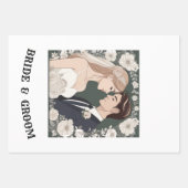 FEUILLE DE PAPIER CADEAU BRIDE ET GROUPE (Devant)