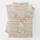 Feuille De Papier Cadeau Brides Mariage Gâteau Parties scintillant or (En situation)