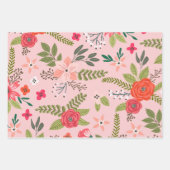 Feuille De Papier Cadeau Bright Berry Floral Patte (Devant 2)