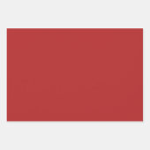 Feuille De Papier Cadeau Bright Engine Firebrick Maroon Nuances 3 Tones (Devant 3)