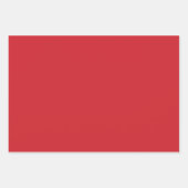 Feuille De Papier Cadeau Bright Engine Firebrick Maroon Nuances 3 Tones (Devant 2)