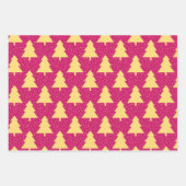 Feuille De Papier Cadeau Bright Magenta Pink Modern Girly Minimalist (Devant 3)