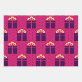 Feuille De Papier Cadeau Bright Magenta Pink Modern Girly Minimalist (Devant)