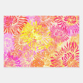 Feuille De Papier Cadeau Bright Spring Flower Print (Devant 3)
