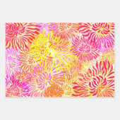 Feuille De Papier Cadeau Bright Spring Flower Print (Devant)