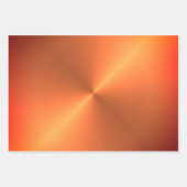 Feuille De Papier Cadeau Brillant rouille orange (Devant)