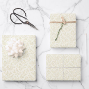 Feuille De Papier Cadeau Brins de forêt Blé doré - Neutre