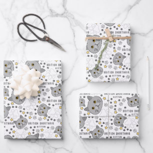 Feuille De Papier Cadeau British Shorthair