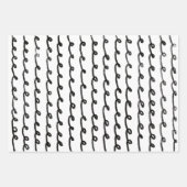 Feuille De Papier Cadeau Brochures à boucle épaisse simples minimes noir bl (Devant)