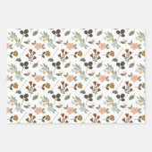 Feuille De Papier Cadeau Broderie Stitch Floral (Devant)
