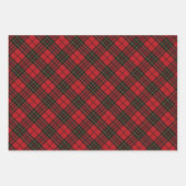 Feuille De Papier Cadeau Brodie Red Modern Original Tartan écossais (Devant 2)