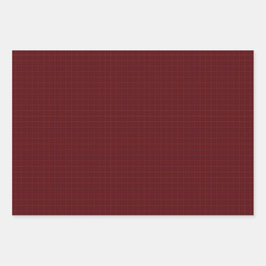 Feuille De Papier Cadeau Brooks Maroon Blue Gold (Devant 3)