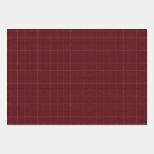 Feuille De Papier Cadeau Brooks Maroon Blue Gold (Devant 2)