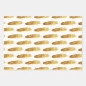 Feuille De Papier Cadeau Brosse abstraite en or moderne (Devant)