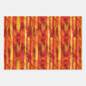 Feuille De Papier Cadeau Brosse les traits et les confettis (Devant 3)