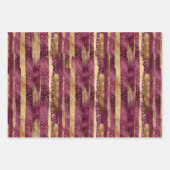 Feuille De Papier Cadeau Brosse les traits et les confettis (Devant)