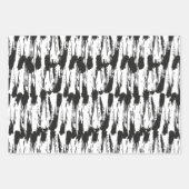 Feuille De Papier Cadeau Brosse, peinture humide, brosse sèche, bleu, B/W (Devant 2)