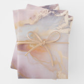 Feuille De Papier Cadeau Brouillard de quartz rose (En situation)