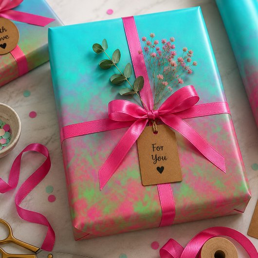 Feuille De Papier Cadeau Brouillard Électrique