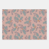 Feuille De Papier Cadeau brouillard forestier d'hiver (Devant)