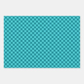 Feuille De Papier Cadeau Brown classique, bleu, Turquoise (Devant 3)