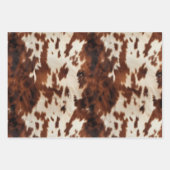 Feuille De Papier Cadeau Brown noir blanc (Devant 3)