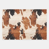 Feuille De Papier Cadeau Brown noir blanc (Devant)