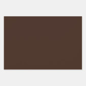 Feuille De Papier Cadeau Brown, noir et gris (Devant 3)