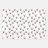 Feuille De Papier Cadeau Brown Rustique Vacances Motifs Bois Plaid (Devant 2)