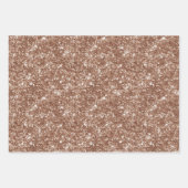 Feuille De Papier Cadeau Brown Sugar Pink Glitter Hearts Birthday (Devant 3)