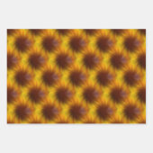 Feuille De Papier Cadeau Brown Yellow Swirl Motif Abstrait (Devant)